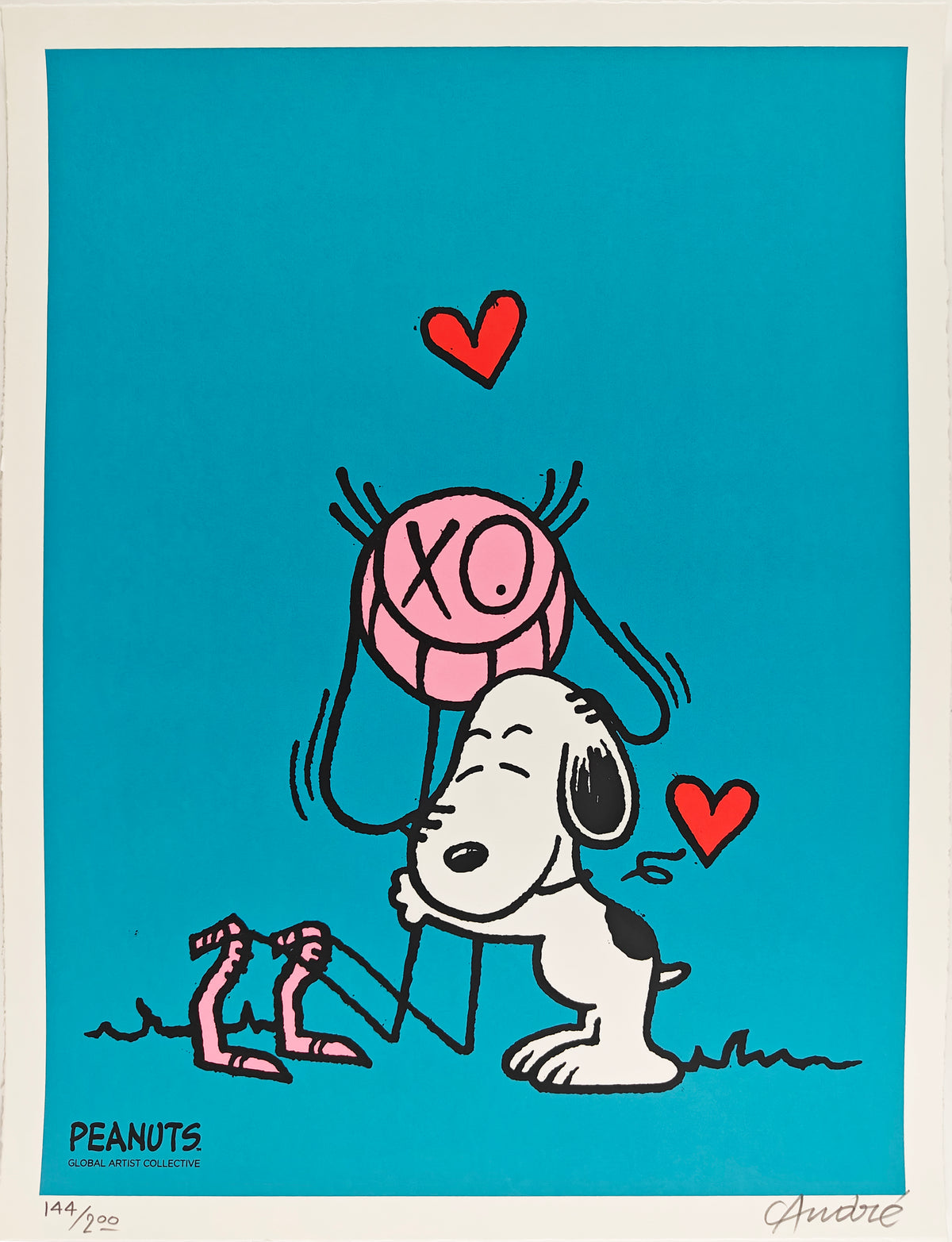 Mr. A Loves Snoopy, Blue. Mr Andre