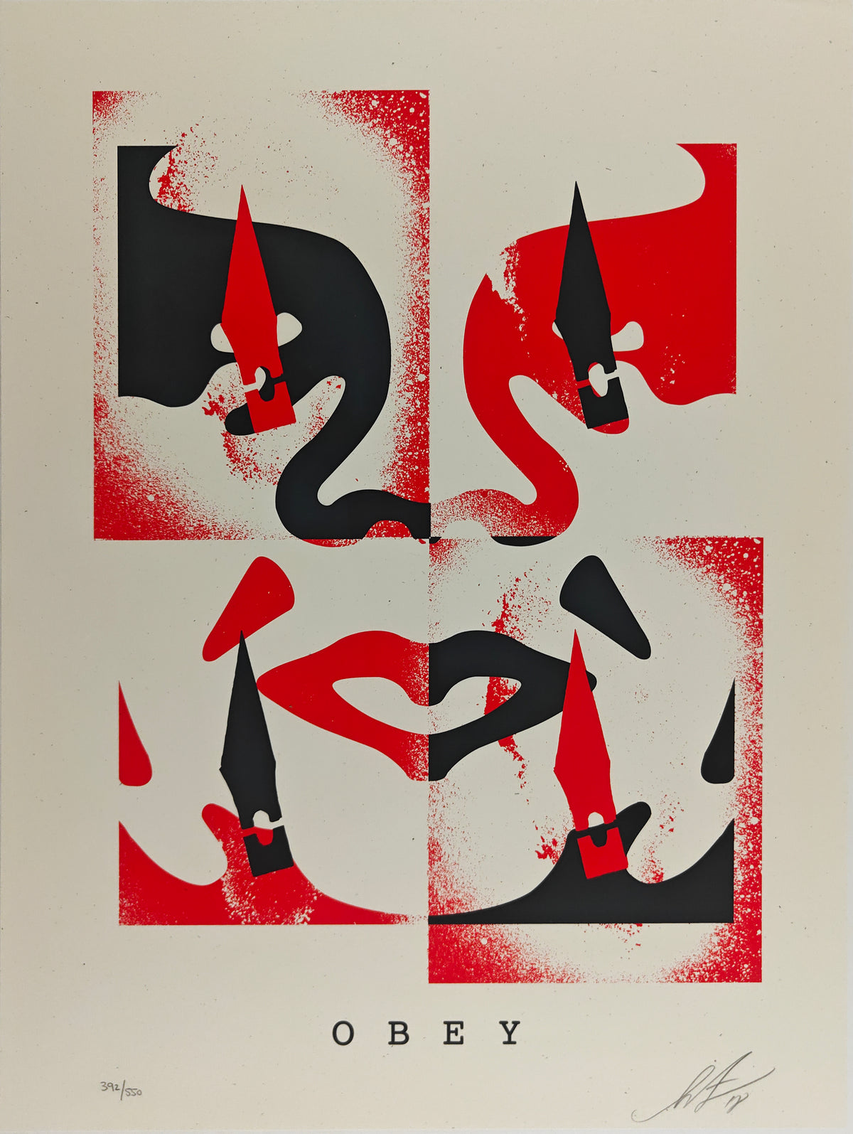 Cut It Up - Do It Yourself, Shepard Fairey, Red