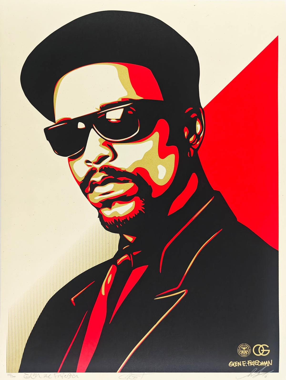 Ice-T OG, Shepard Fairey, Red