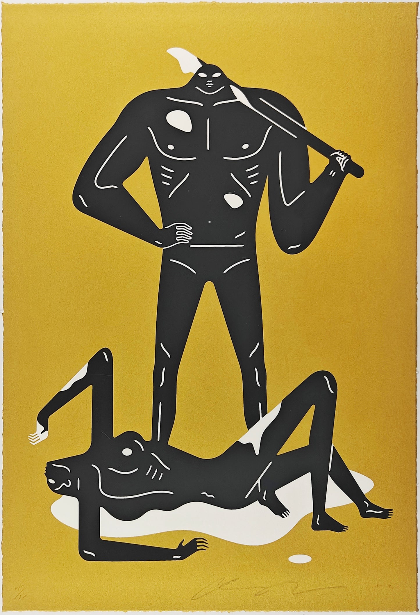 The Naked Man and Woman (Gold), Cleon Peterson