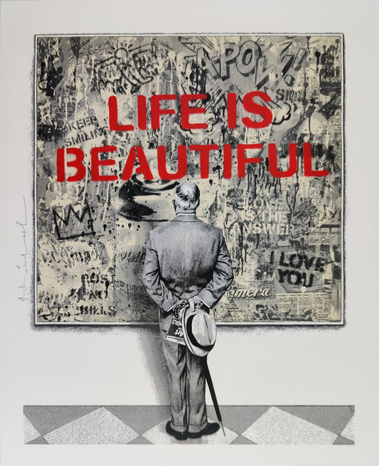 Street Connoisseur Life is Beautiful, Red, Mr. Brainwash
