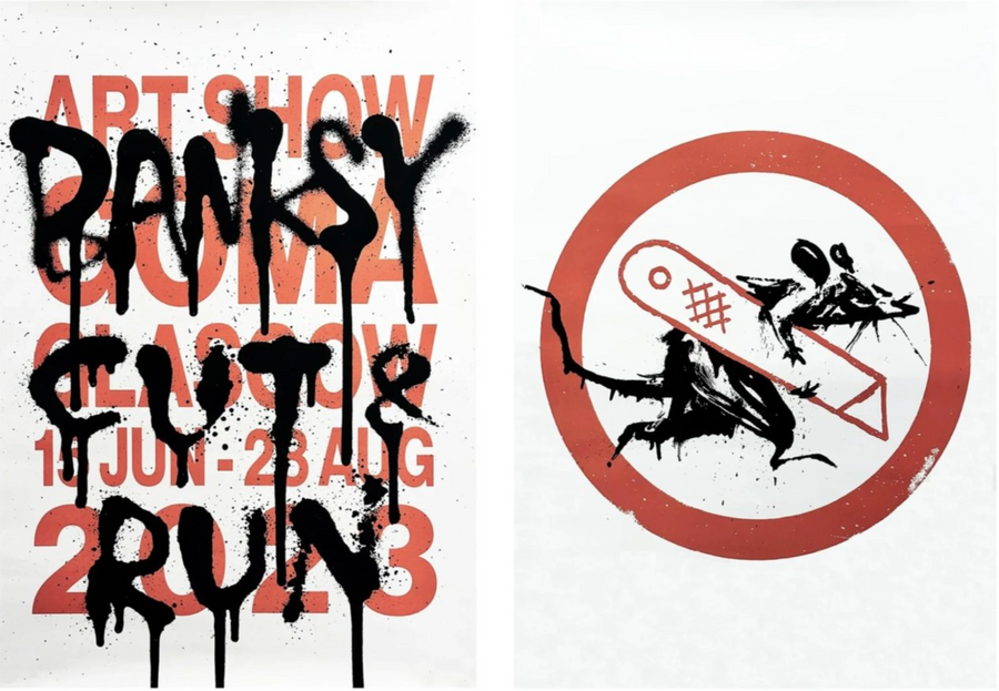 Cut and Run, Banksy, Poster Set