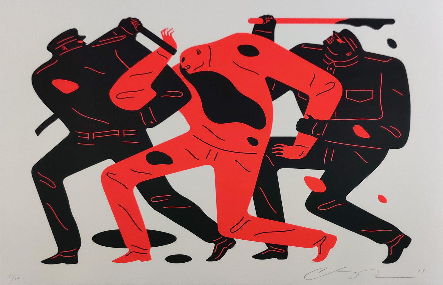 The Disappeared (White), Cleon Peterson
