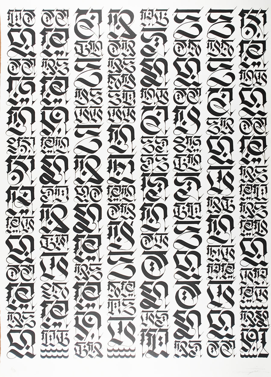 The Divine Letter, Cryptk, Black on White