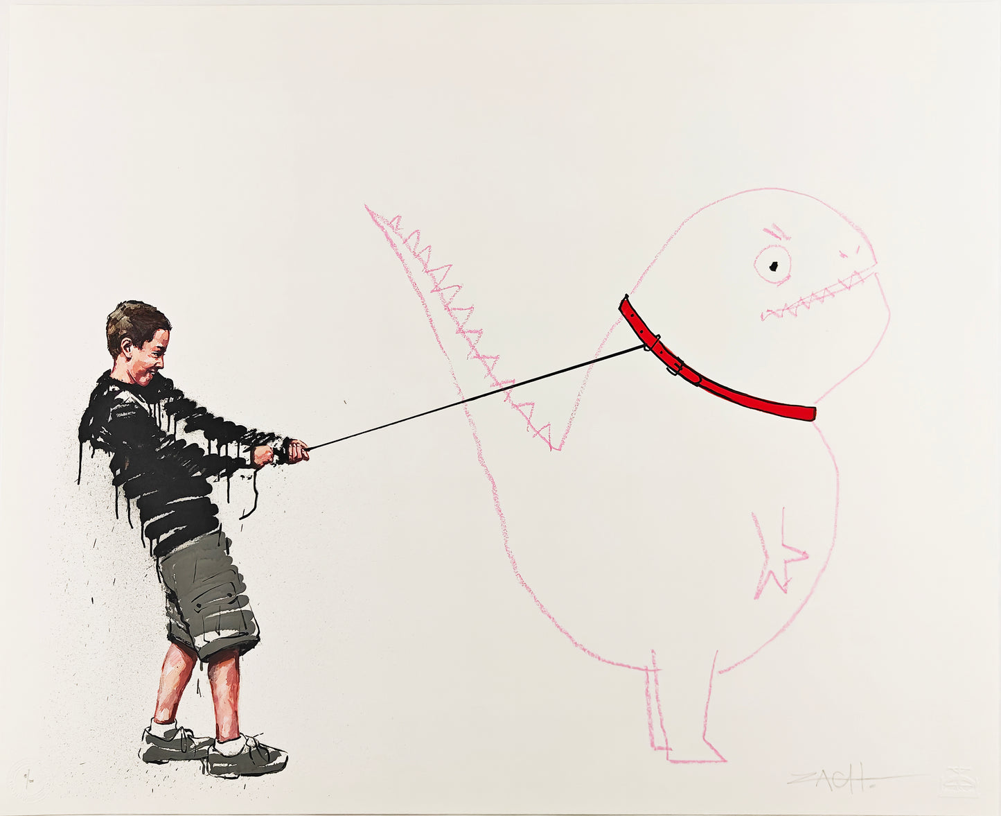 Jurassic Bark, Red, Ernest Zacharevic