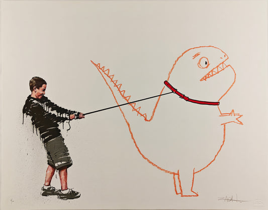 Jurassic Bark, Orange, Ernest Zacharevic