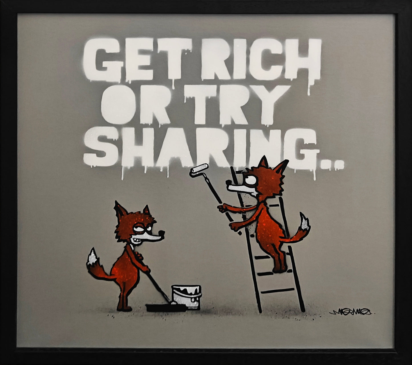 Get Rich or Try Sharing Canvas, Mau Mau