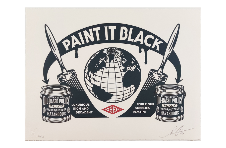 Paint it Black, Shepard Fairey, Letterpress