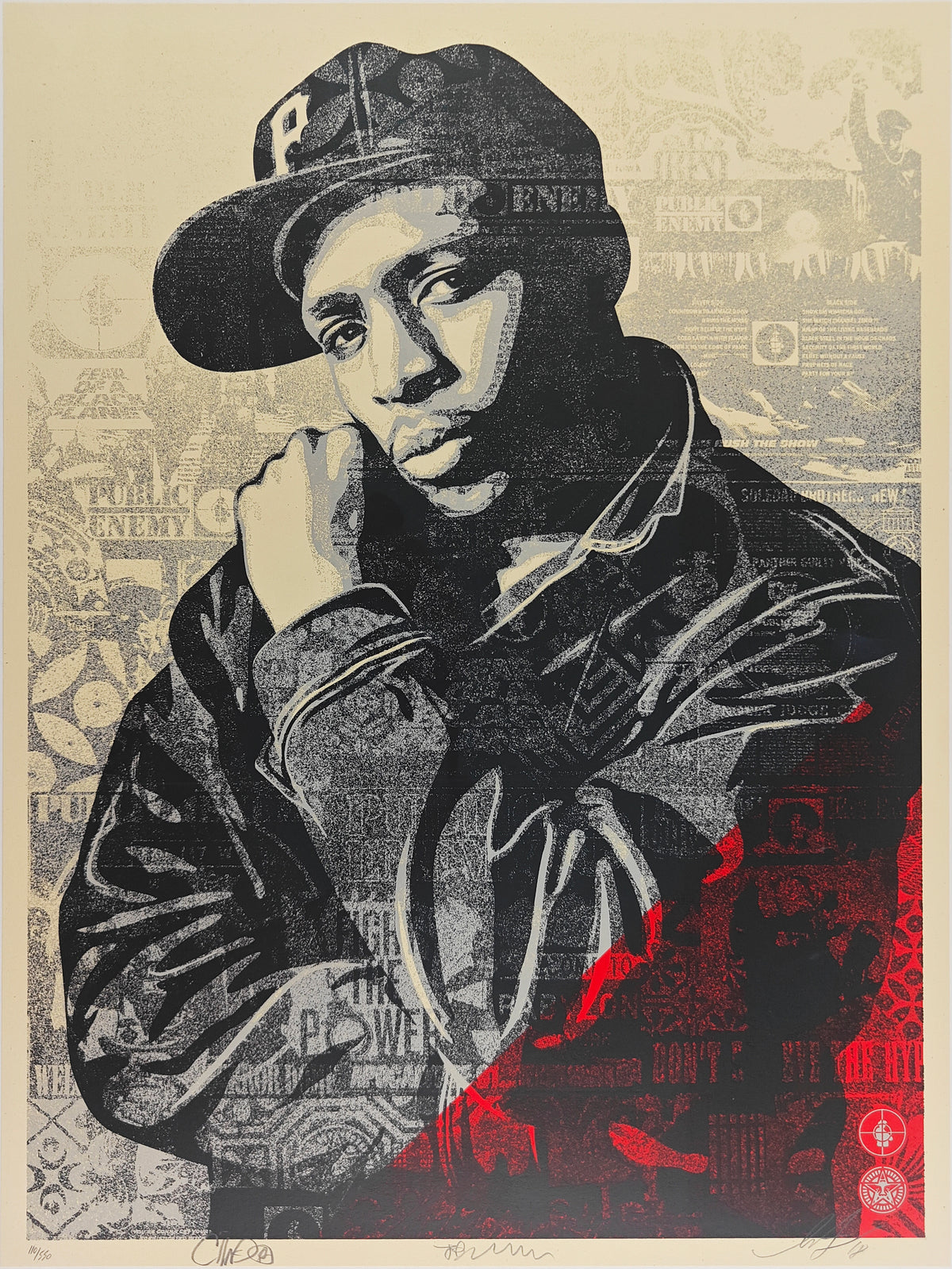 Chuck D Black Steel, Shepard Fairey, Red