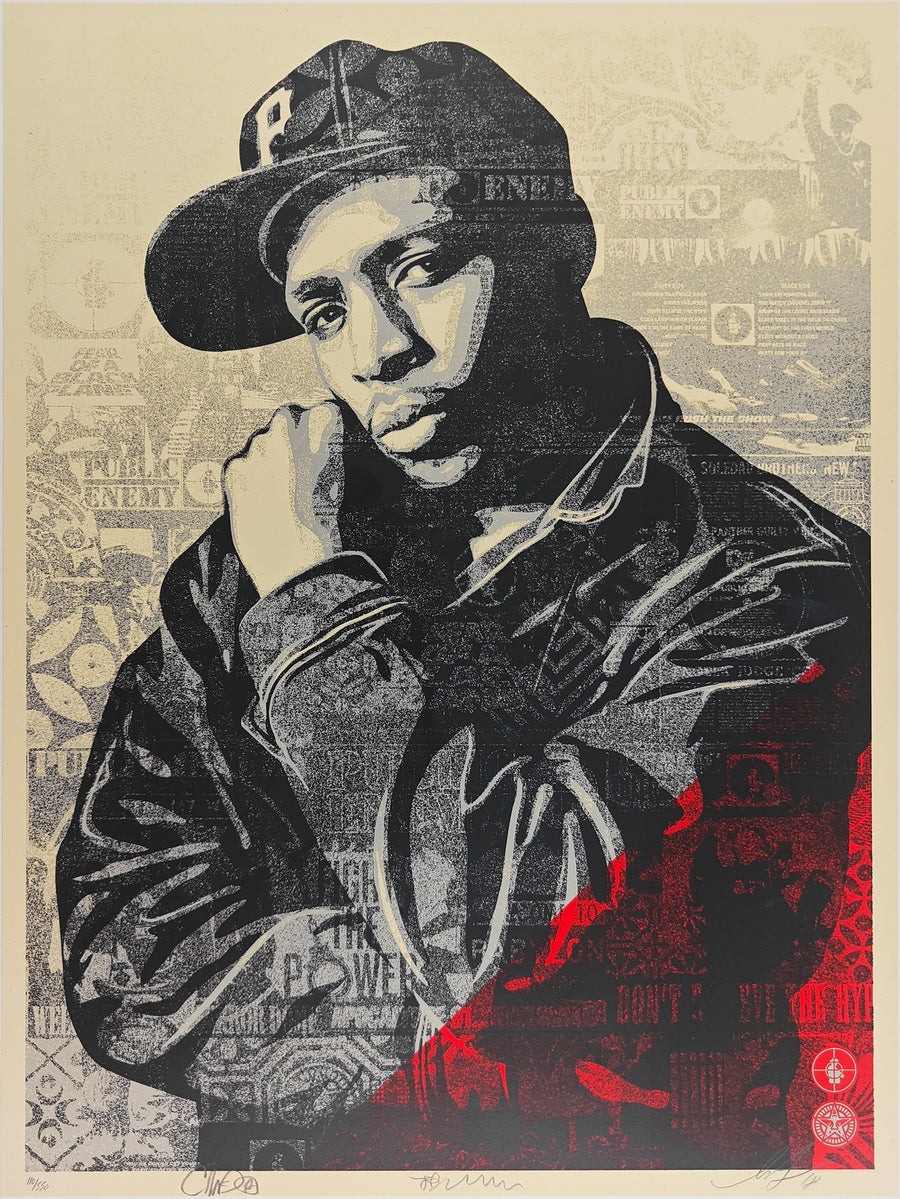 Chuck D Black Steel, Shepard Fairey, Red