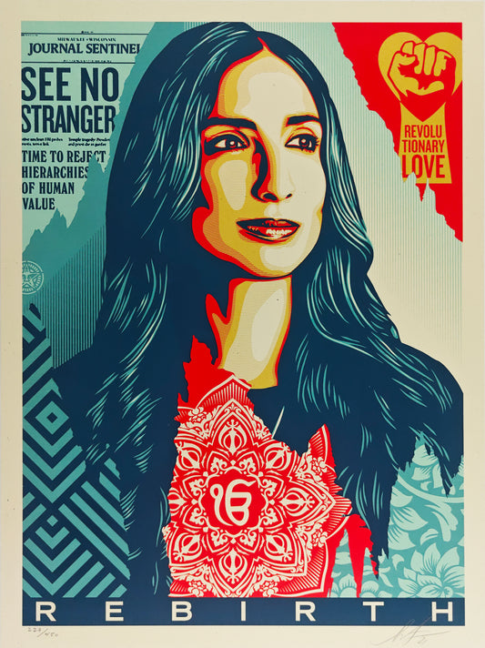 Rebirth, Valarie Kaur for The People’s Inauguration, Shepard Fairey