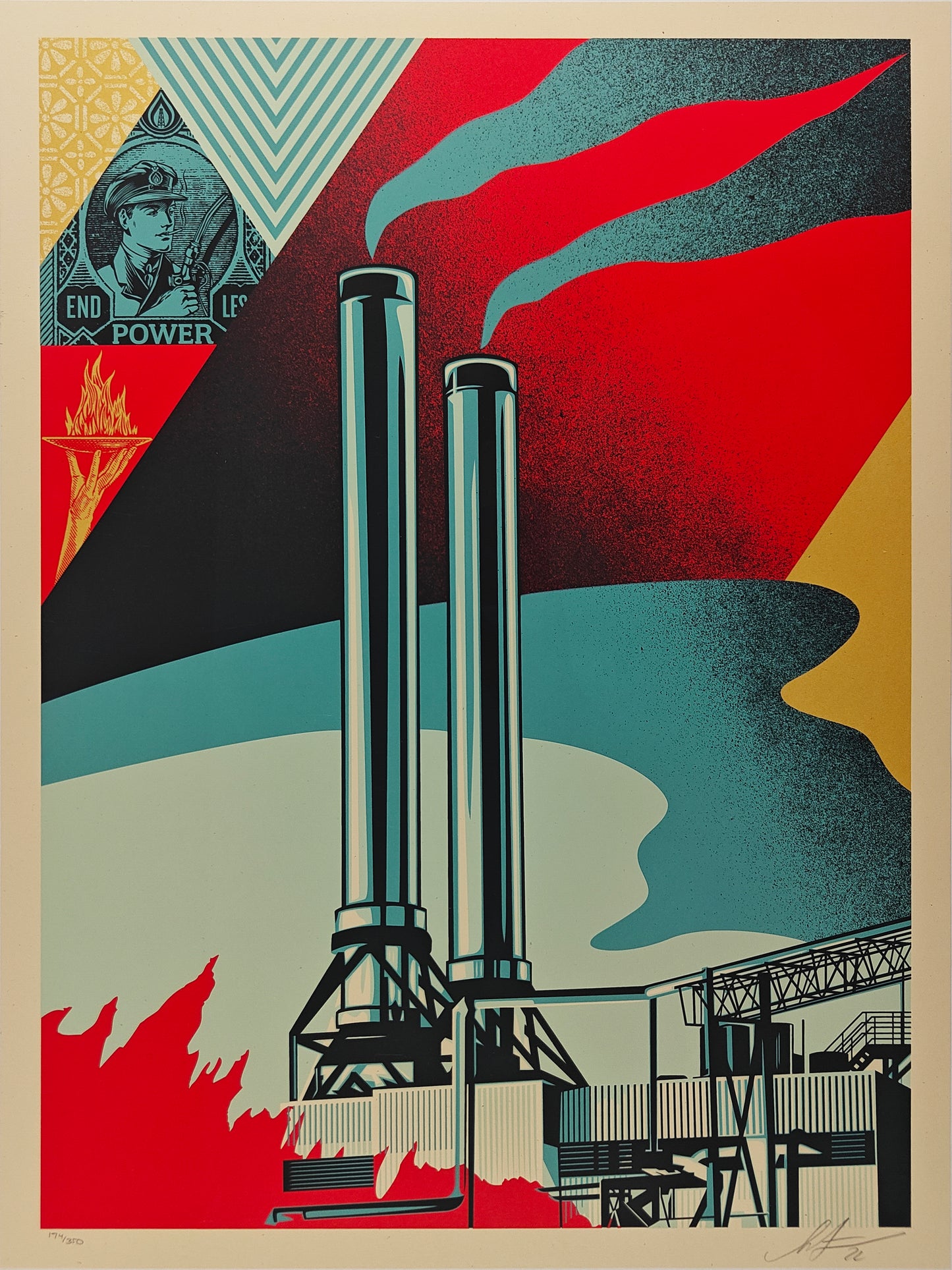 Factory Stacks, Endless Power, Shepard Fairey
