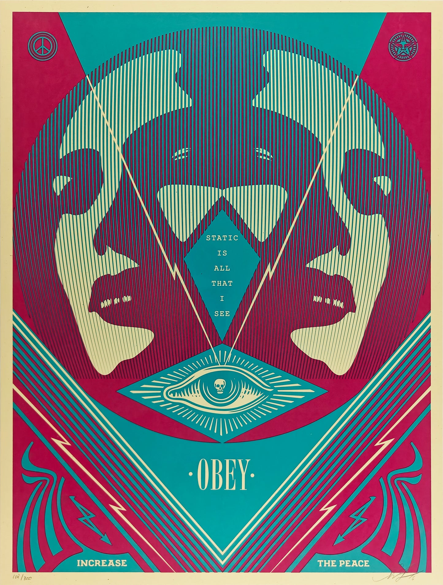 I See Static, Blue, Shepard Fairey