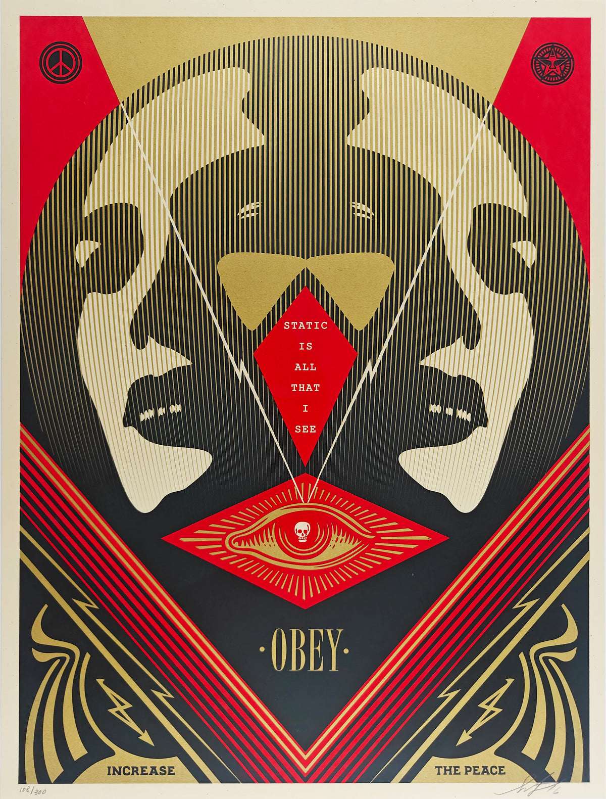 I See Static, Shepard Fairey, Red