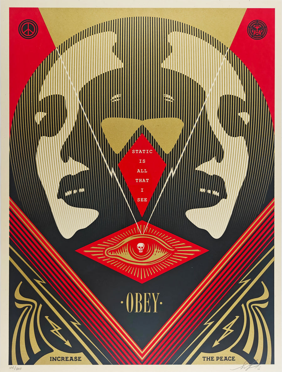 I See Static, Shepard Fairey, Red