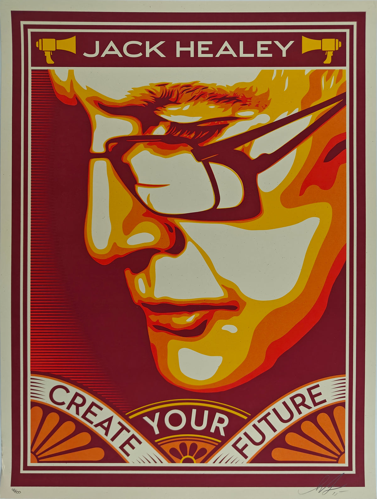 Jack Healey Poster, Shepard Fairey