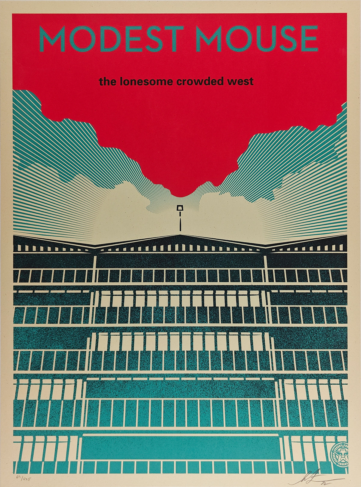 Modest Mouse - The Lonesome Crowded West Apt Block, Shepard Fairey