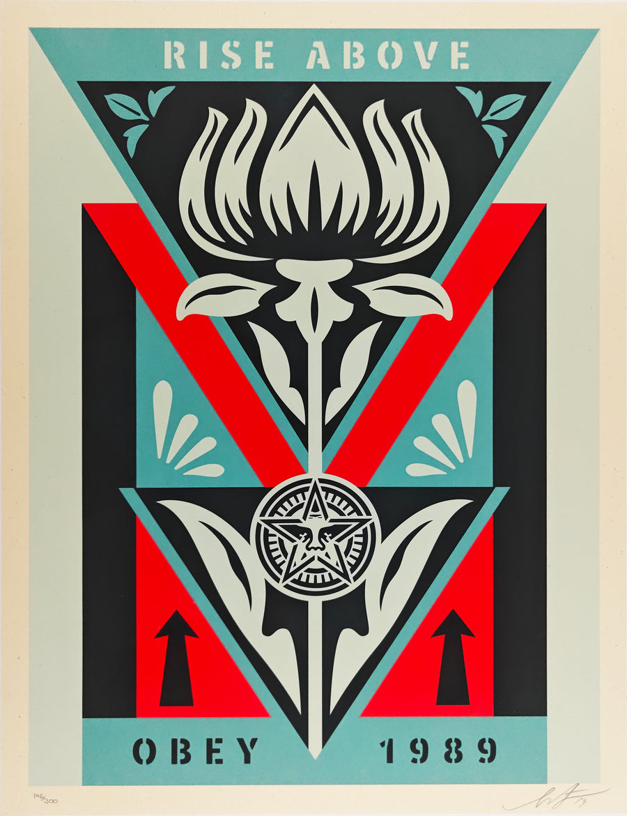 Obey Deco Flower, Shepard Fairey, Black