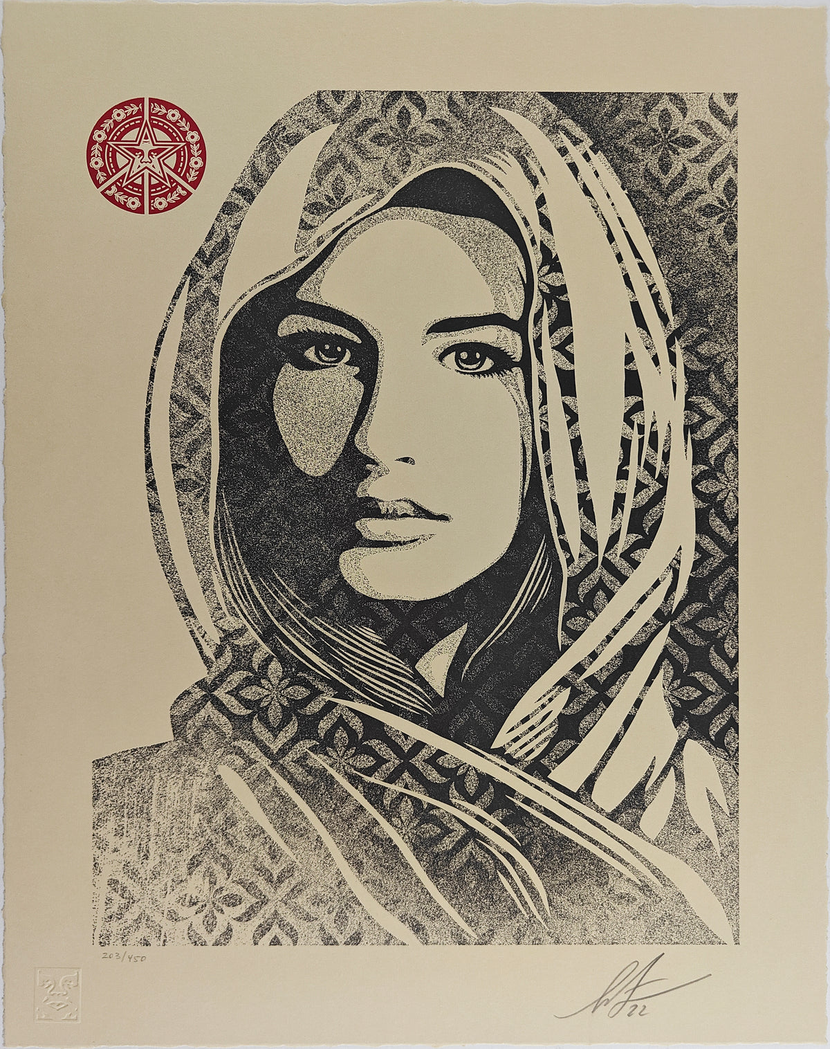 Universal Dignity, Shepard Fairey, Letterpress