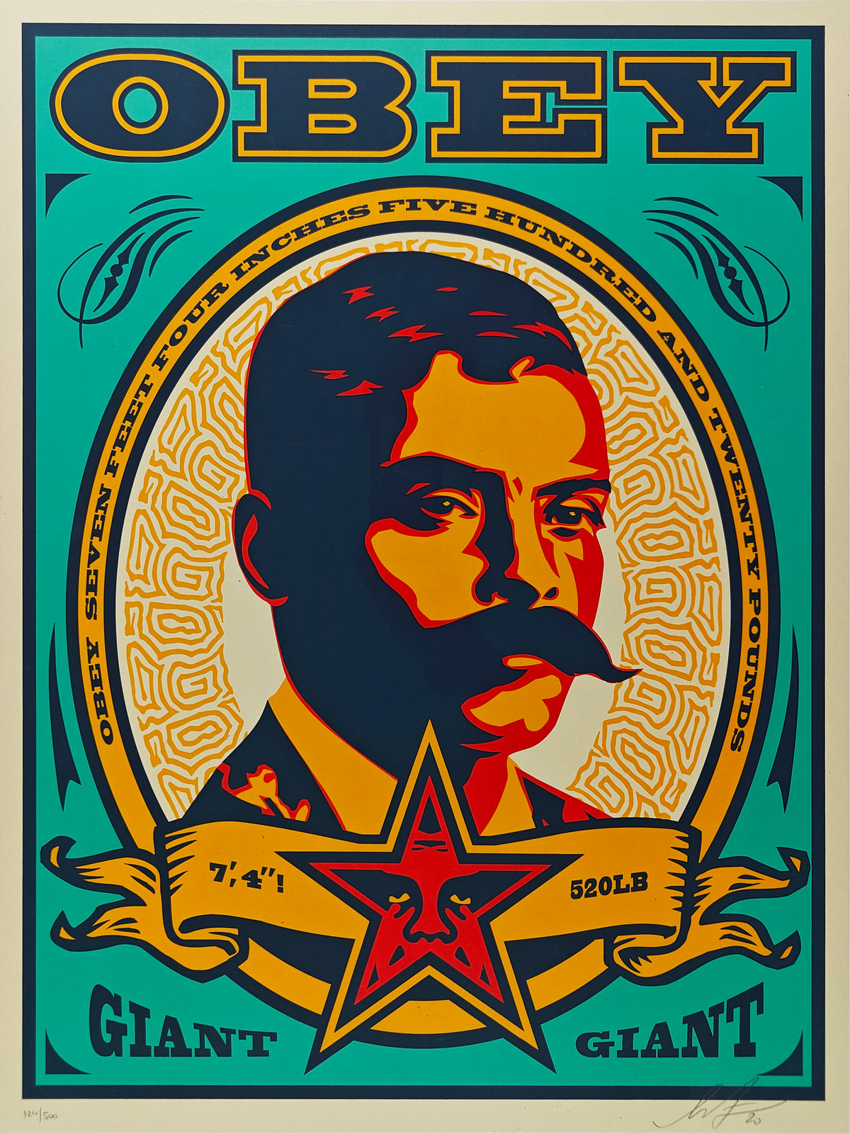 Zapata, Shepard Fairey, Teal