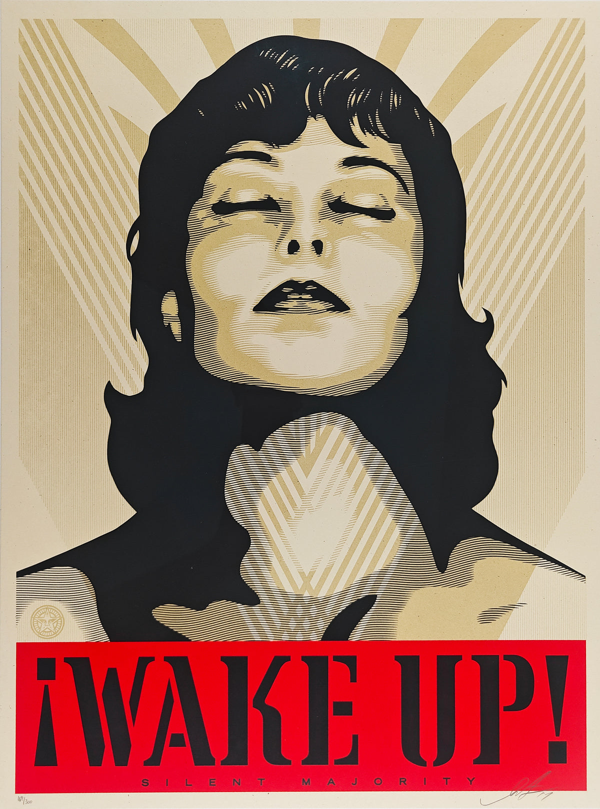 Wake Up!,  Shepard Fairey, Cream